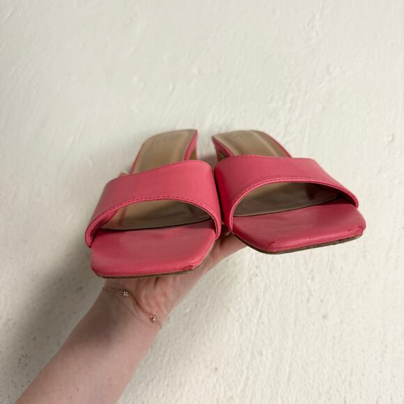 A New Day Peach Pink Lindie Heeled Mules, Size 6.5 - Picture 3 of 9